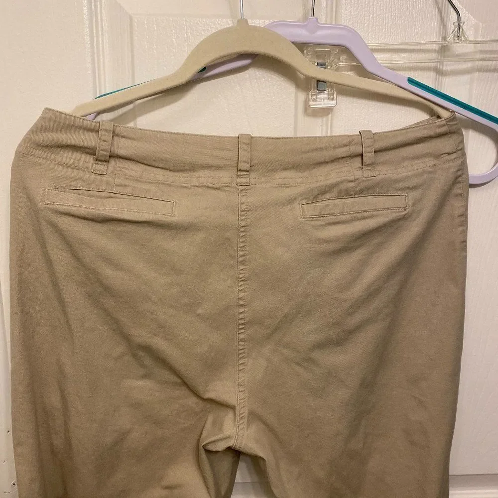 George Stretch Cotton Womens Capri Pants Size 14